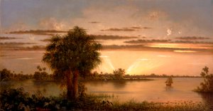 Florida Zonsopgang door Martin Johnson Heade