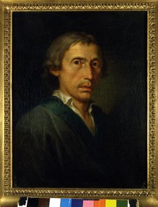 Portret van Giuseppe Parini (1729-1799) Italiaanse dichter en schrijver. Schilderij door Martin Knoller (1725-1804) 1760-1770 circa. Milaan