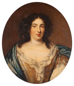 Toegeschreven aan Martin Mytens - Portret van een vrouw door Martin Mytens