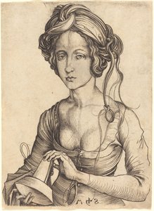 Een Dwaze Maagd door Martin Schongauer