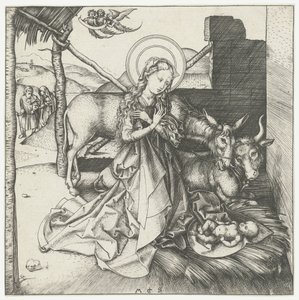 De geboorte van Christus door Martin Schongauer