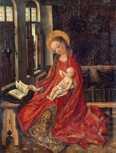 Madonna met Kind in kamer, door Martin Schongauer