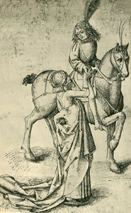 Ruiter en vrouw