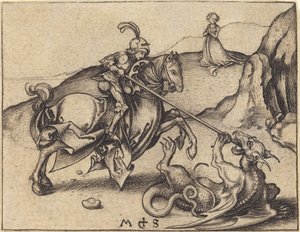 Sint Joris door Martin Schongauer