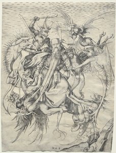 St. Antonius gekweld door de duivels