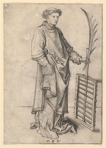 Sint Laurentius, ca. 1435-1491 door Martin Schongauer
