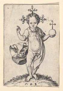 Het Christuskind met een bol door Martin Schongauer