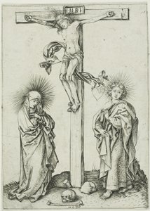 De kruisiging door Martin Schongauer