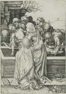 De graflegging, uit De passie door Martin Schongauer