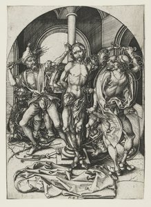 De geseling, laat 15e eeuw door Martin Schongauer