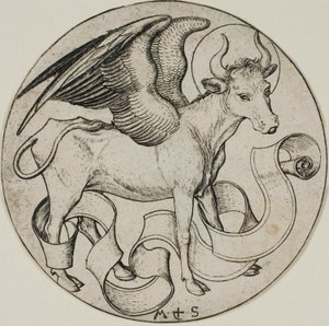 De os van Sint Lucas door Martin Schongauer
