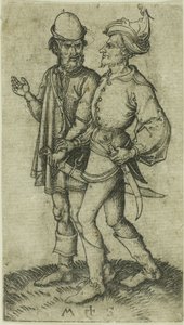 Twee Moren in Gesprek door Martin Schongauer