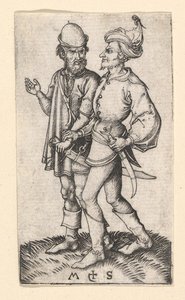 Twee Turken, ca. 1435-1491 door Martin Schongauer