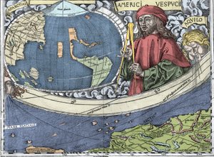 VESPUCCI, Amerigo (1454-1512). Italiaanse ontdekkingsreiziger en cartograaf in 