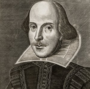 Portret van William Shakespeare door Martin Droeshout door Martin the elder Droeshout
