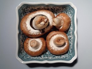 Villeroy en Boch porselein met paddenstoelen