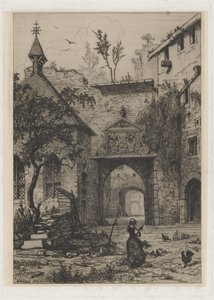 Ingang van het kasteel van Hollenfeltz