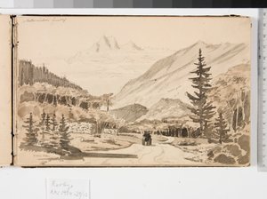 Alpenlandschap door Martinus Rørbye