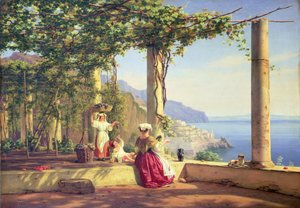 Pergola met uitzicht op Amalfi