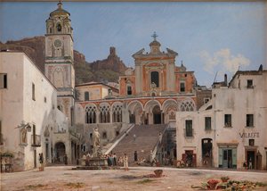 Uitzicht op het Plein in Amalfi