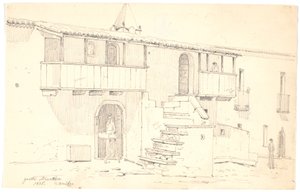 Straat in Grotta Minarda in Abruzzo
