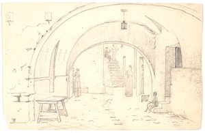Straatscène in Bari door Martinus Rørbye
