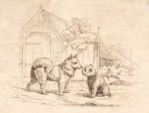 Illustratie voor "Halvhundrede Fabler for Børn" van Hey door Martinus Rørbye