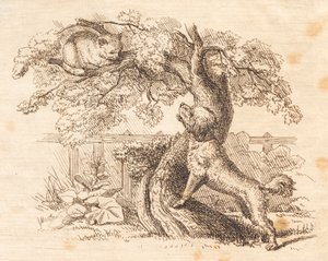 Illustratie voor "Halvhundrede Fabler for Børn" door Hey