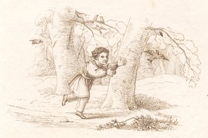 Illustratie voor "Halvhundrede Fabler for Børn" van Hey