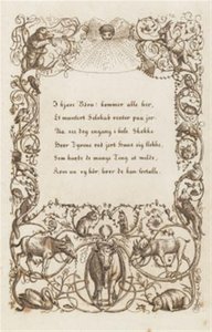Illustratie voor "Halvhundrede Fabler for Børn" van Hey door Martinus Rørbye