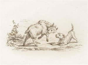 Illustratie voor "Halvhundrede Fabler for Børn" van Hey door Martinus Rørbye