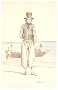 Saltepeer op Skagen door Martinus Rørbye