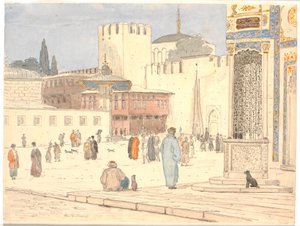 Het Plein voor Bab-i-Hümayan in Constantinopel