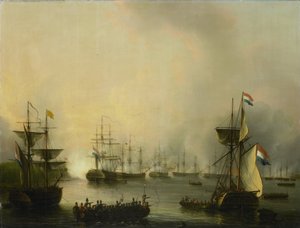Het bombardement van Palembang, Sumatra, 24 juni 1821