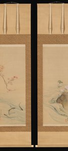 Zoetwatervis in Zomer en Herfst, 1785 door Maruyama Okyo