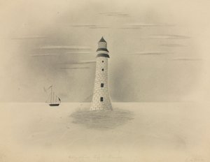 Eddystone Vuurtoren, 1840 door Mary Altha Nims