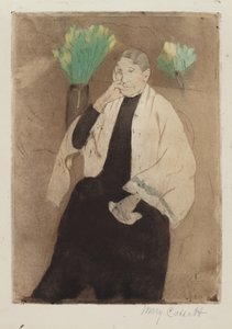Een portret van de moeder van de kunstenaar