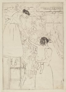 Fruit Plukken door Mary Cassatt