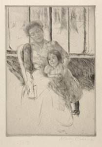 In de Serre, ca. 1901 door Mary Cassatt