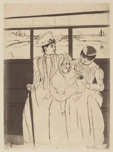 In de Omnibus door Mary Cassatt