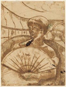 In de Operabox (verso) door Mary Cassatt