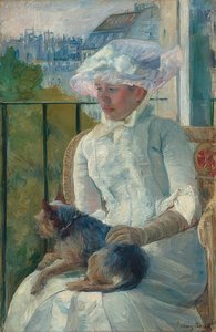 Jong meisje bij het raam. Rond 1883-84 door Mary Cassatt