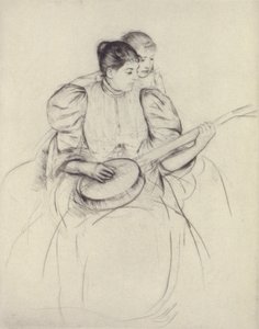 De banjoles door Mary Cassatt