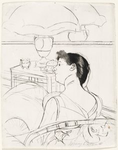 De Lamp door Mary Cassatt