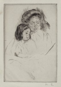 Het prentenboek nr. 1, ca. 1901 door Mary Cassatt