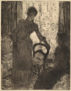 De bezoeker door Mary Cassatt