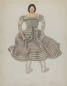 Pop en kostuum, ca. 1937 door Mary E Humes