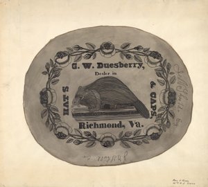 Hoedendoos - Bovenkant, ca. 1939 door Mary E Humes