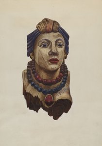 Indiaanse Prinses Boegbeeld, ca. 1938 door Mary E Humes