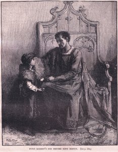 De zoon van hertog Robert voor koning Hendrik, 1106